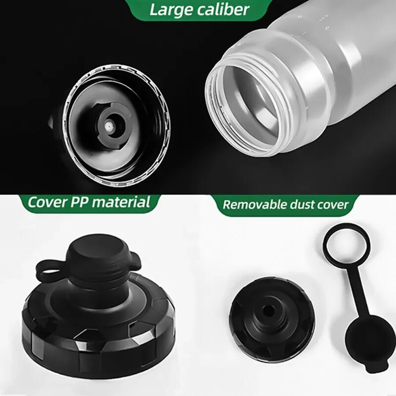 650/750 ml velosipēda ūdens pudele pārnēsājams MTB šosejas velosipēda ūdens pudeļu turētājs, saspiežams krūze, skriešana, kāpšana, sporta tējkanna velosipēda kauss