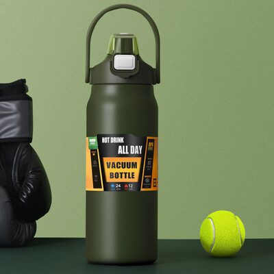 1500 ML Termo boca od nehrđajućeg čelika Prijenosna termosica Termo boca velikog kapaciteta Čaša Termosice Termosice za vanjske vakuumske boce