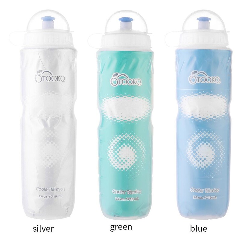 750ML Brdski biciklizam Sportski kuhalo za vodu Prijenosna oprema za čašu za vodu za vožnju na otvorenom, dvoslojna termalna boca za vodu