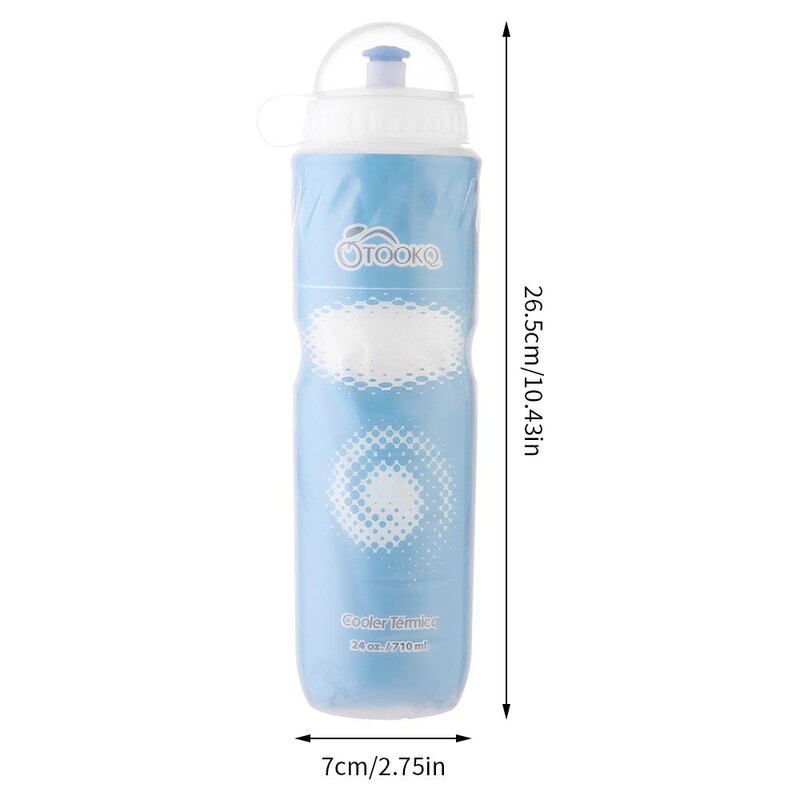 750ML Brdski biciklizam Sportski kuhalo za vodu Prijenosna oprema za čašu za vodu za vožnju na otvorenom, dvoslojna termalna boca za vodu