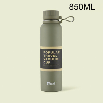 650/850/1100 ml nerūsējošā tērauda vakuuma kolba termosa velosipēda ūdens pudele āra sporta ceļojumu termiskā kauss liela ietilpība