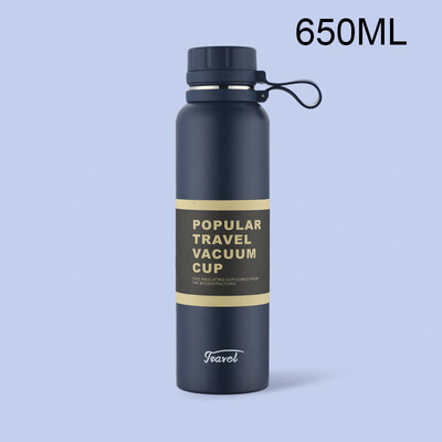 650/850/1100 ml nerūsējošā tērauda vakuuma kolba termosa velosipēda ūdens pudele āra sporta ceļojumu termiskā kauss liela ietilpība