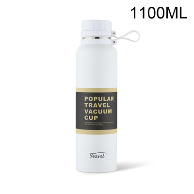 650/850/1100 ml nerūsējošā tērauda vakuuma kolba termosa velosipēda ūdens pudele āra sporta ceļojumu termiskā kauss liela ietilpība