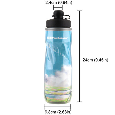 Izolirana biciklistička boca za vodu od 610 ml s poklopcem za prašinu, sportska boca za stisak Nepropusna biciklistička boca za vodu za hladna pića