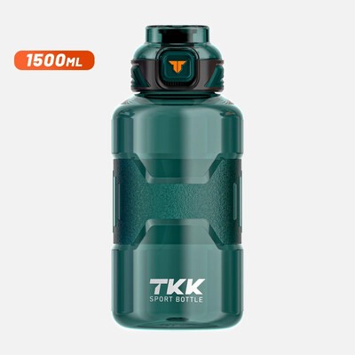 TKK 1500ml Αθλητικό μπουκάλι νερού Υλικό Tritan χωρίς BPA με άχυρο Βραστήρας γυμναστικής εξωτερικού χώρου Κύπελλο μεγάλης χωρητικότητας