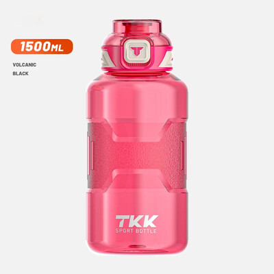 TKK 1500ml Αθλητικό μπουκάλι νερού Υλικό Tritan χωρίς BPA με άχυρο Βραστήρας γυμναστικής εξωτερικού χώρου Κύπελλο μεγάλης χωρητικότητας