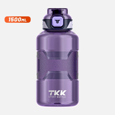 TKK 1500ml Αθλητικό μπουκάλι νερού Υλικό Tritan χωρίς BPA με άχυρο Βραστήρας γυμναστικής εξωτερικού χώρου Κύπελλο μεγάλης χωρητικότητας