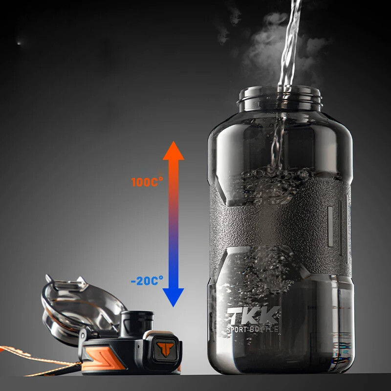 TKK 1500ml Αθλητικό μπουκάλι νερού Υλικό Tritan χωρίς BPA με άχυρο Βραστήρας γυμναστικής εξωτερικού χώρου Κύπελλο μεγάλης χωρητικότητας