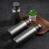 Sporta tējkanna āra pārgājieniem Titāna ūdens pudele Tīra titāna ūdens kauss viegls, svaigs pārnēsājams kempings