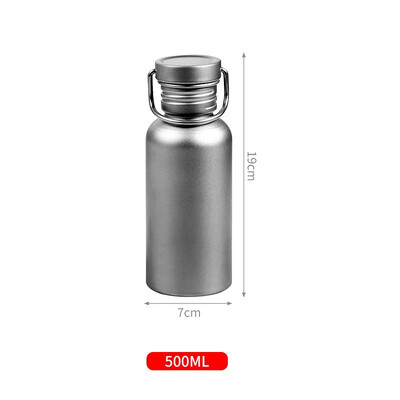 Sporta tējkanna āra pārgājieniem Titāna ūdens pudele Tīra titāna ūdens kauss viegls, svaigs pārnēsājams kempings