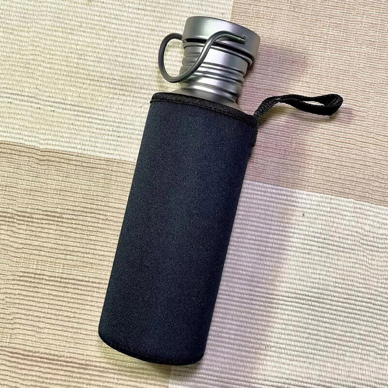 Sporta tējkanna āra pārgājieniem Titāna ūdens pudele Tīra titāna ūdens kauss viegls, svaigs pārnēsājams kempings