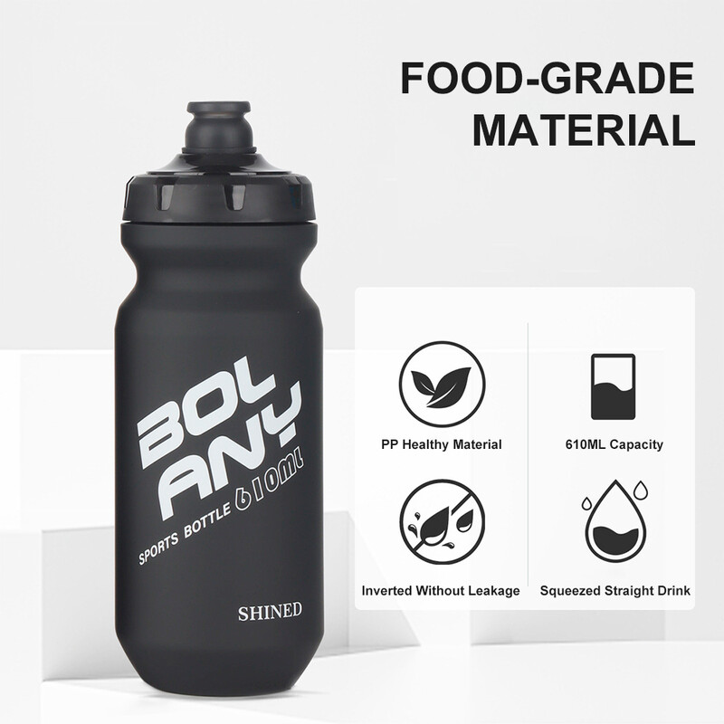 610 ml velosipēda ūdens pudele īpaši viegla, necaurlaidīga, saspiežama bez garšas fitnesa kempinga pārgājienu sporta velosipēdu tējkanna