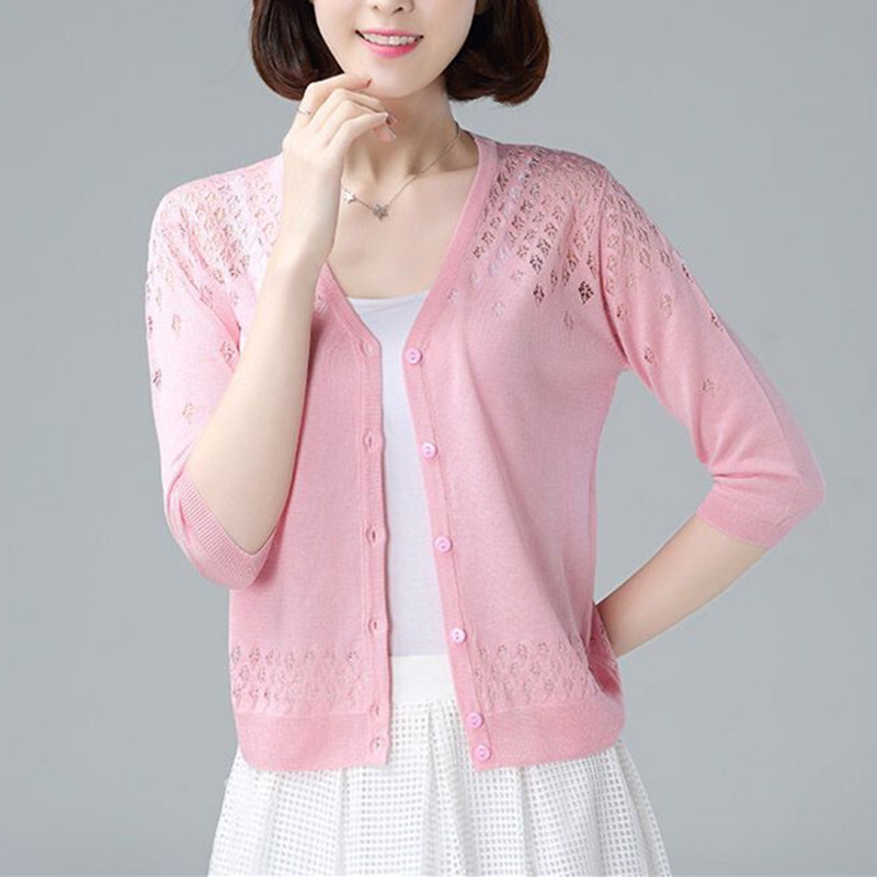 2023 Jesen Ljeto Kardigan Jakne Ženske Izdubljeni Šal Vanjska odjeća Ženski Kardigani Ženska Pletiva Kaput Ženske Topove za zaštitu od sunca