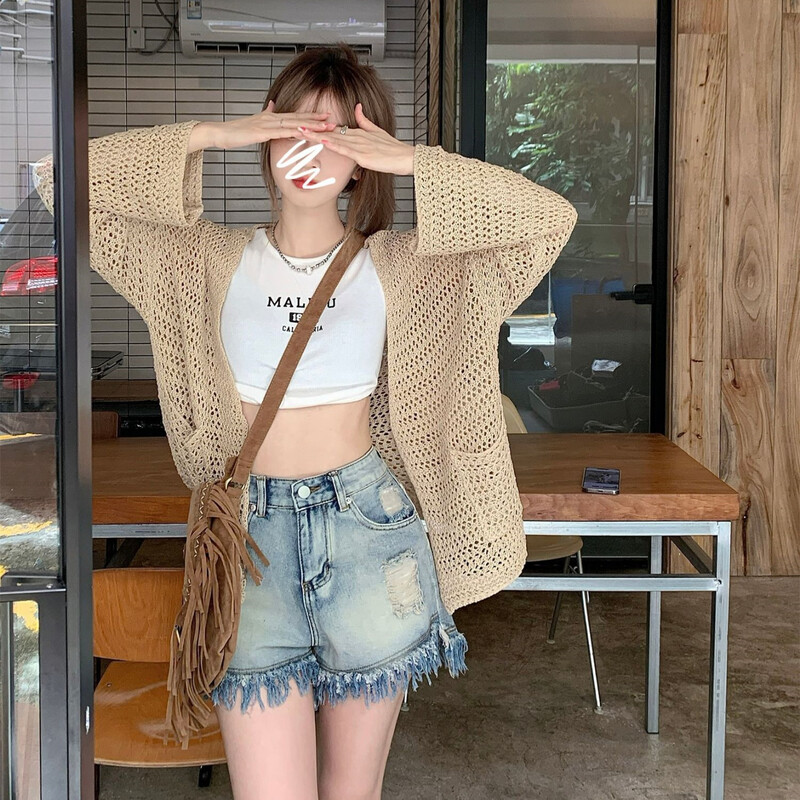 Cardigane tricotate cu fața deschisă, pentru femei, subțiri, toate se potrivesc, cu mâneci lungi, lejer, ocazional, la modă, tricotaje noi.