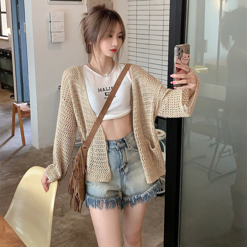 Cardigane tricotate cu fața deschisă, pentru femei, subțiri, toate se potrivesc, cu mâneci lungi, lejer, ocazional, la modă, tricotaje noi.