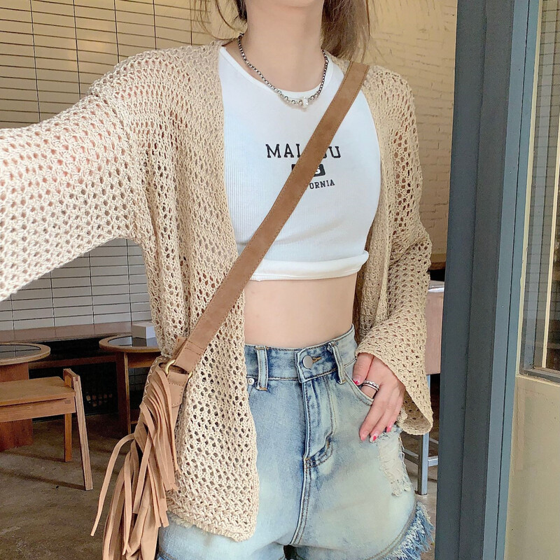 Cardigane tricotate cu fața deschisă, pentru femei, subțiri, toate se potrivesc, cu mâneci lungi, lejer, ocazional, la modă, tricotaje noi.