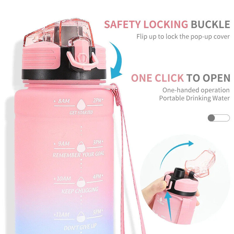 ZOUNICH Αθλητικό μπουκάλι νερού BPA χωρίς διαρροές Tritan Φορητά μπουκάλια ποτών πεζοπορίας υψηλής ποιότητας για αθλητικά ποδήλατα