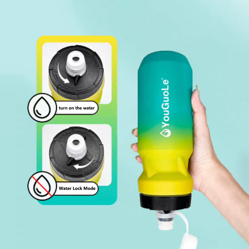 600 ml velosipēda ūdens pudele kalnu ceļu velosipēda saspiežamā krūze āra sporta saspiežamās pudeles velotējkannas velosipēda krūzes turētājs