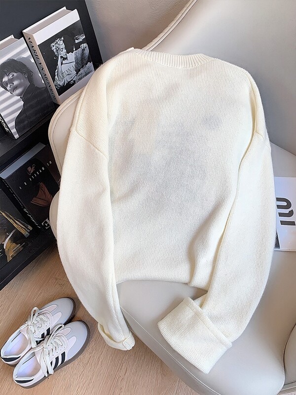 Pulover cu mâneci lungi cu mâneci lungi, cu design de lux Saturn, tricot, pentru femei, tricotaje, îmbrăcăminte exterioară pentru femei