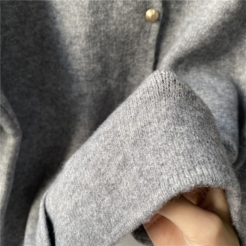 Limiguyue korejski pleteni kardigan s okruglim izrezom proljeće jesen ležerni široki vuneni pulover dugih rukava za žene višenamjenska pletenina 071P