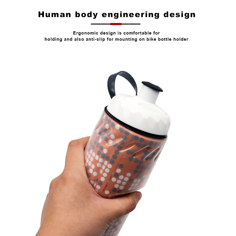 710 ML velosipēdu ūdens pudele divslāņu termonoturīga un karsta āra sporta Mtb šosejas velosipēdu ūdens pudeles riteņbraukšanas aprīkojumam