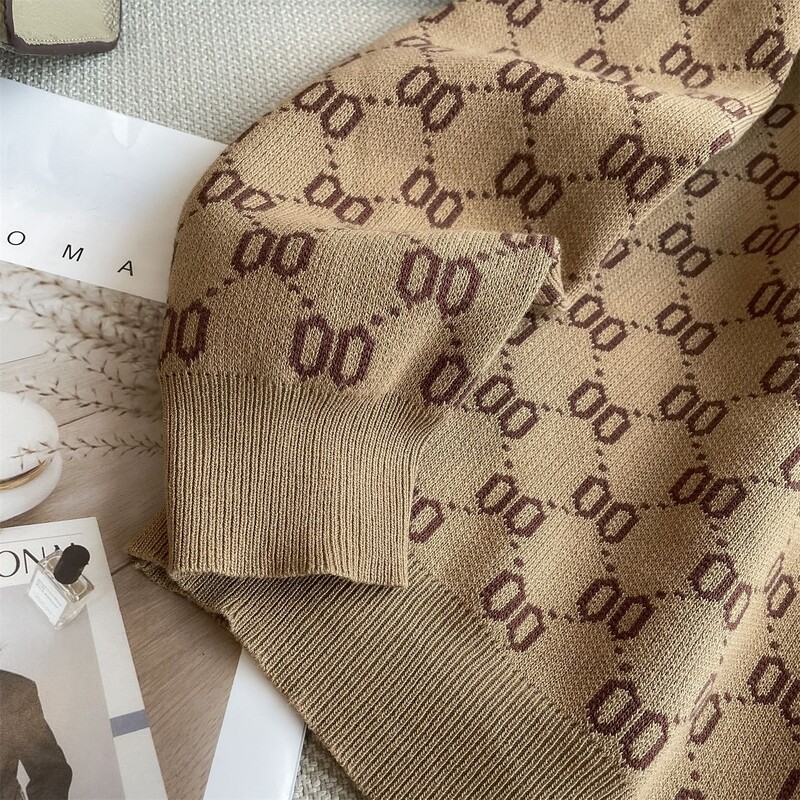 2023, nasturi noi, la modă, topuri largi, tricotaje de imprimare, toamnă, iarnă, cu mânecă lungă subțire, pulovere temperament, îmbrăcăminte pentru femei