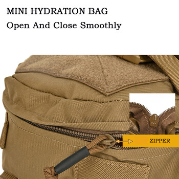 Mini Hydration Bag Tactical Backpack Water Bladder Carrier MOLLE Pouch Hunting Bag 500D Nylon Outdoor Sports