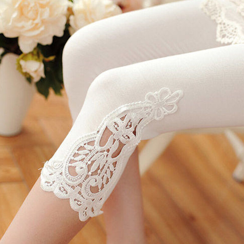 Sievietēm Vasaras dobas mežģīnes Stretch legingi Sporta fitnesa šauri bikses Crop 3/4 garuma legingi Capris apgriezti modāla bikses