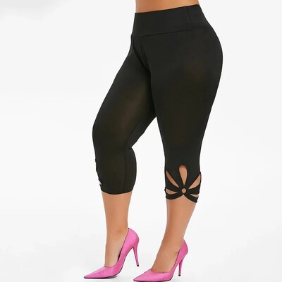 Ženske hlače veće veličine Rastezljive Essential Leggings Elastični struk Bešavne ležerne tajice Kratke hlače Capri Leggins Mujer