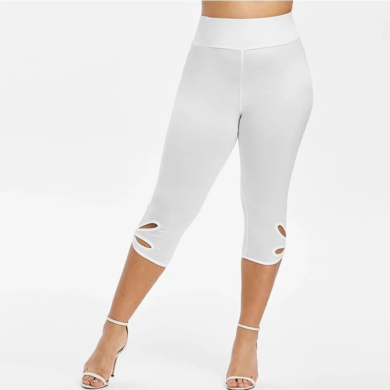 Ženske hlače veće veličine Rastezljive Essential Leggings Elastični struk Bešavne ležerne tajice Kratke hlače Capri Leggins Mujer
