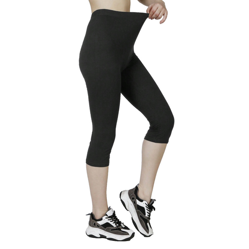 Proljetni i ljetni jednobojni mat capri za ŽENSKE modne visoko elastične elastične tajice