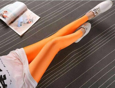 Neon Leggings Push Up Fitness Leggin Summer Workout Elastic Stretch Shiny Skinny Pantaloni Femei