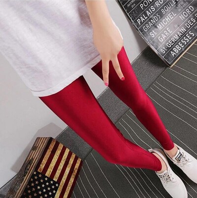 Neon Leggings Push Up Fitness Leggin Summer Workout Elastic Stretch Shiny Skinny Pantaloni Femei