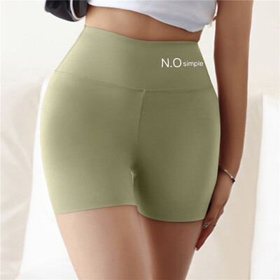 Pantaloni scurti de sport cu ridicare de șold de vară, cu buzunare, pentru femei, sală de fitness, ciclism, colanți push-up, pantaloni fără sudură cu talie înaltă