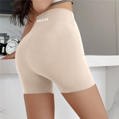 Pantaloni scurti de sport cu ridicare de șold de vară, cu buzunare, pentru femei, sală de fitness, ciclism, colanți push-up, pantaloni fără sudură cu talie înaltă