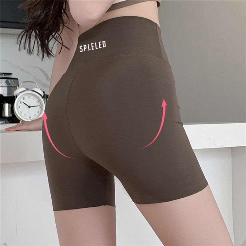Pantaloni scurti de sport cu ridicare de șold de vară, cu buzunare, pentru femei, sală de fitness, ciclism, colanți push-up, pantaloni fără sudură cu talie înaltă
