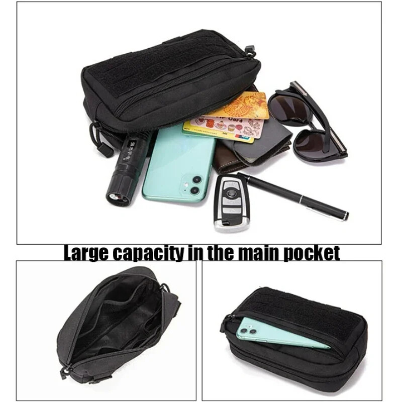 EDC Molle taktička torbica oko struka Kompaktne uslužne torbice Torbica za remen oko struka Medicinske torbe Torbica za telefon Pribor za lov