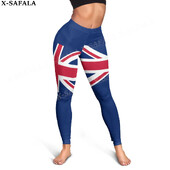 Egyesült Királyság Címer Szerelem Country leggings 3D Nyomtatás Női Jóga Lány Stretch GYM Vékony, Magas derekú Legging Nyári Sport-1