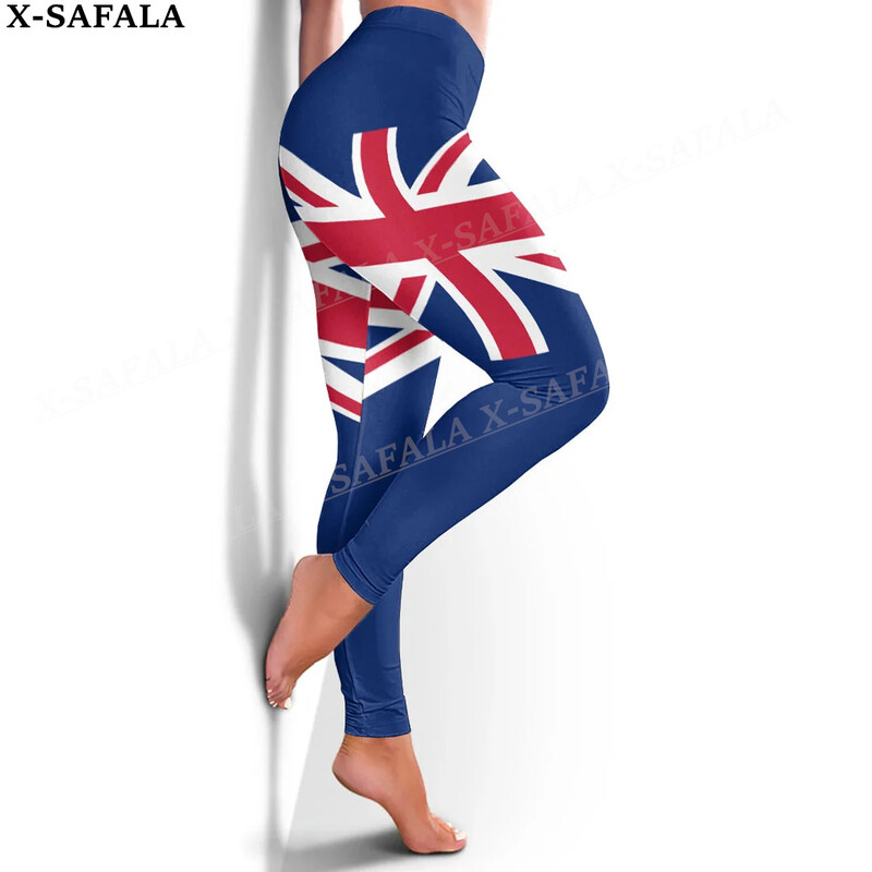 Egyesült Királyság Címer Szerelem Country leggings 3D Nyomtatás Női Jóga Lány Stretch GYM Vékony, Magas derekú Legging Nyári Sport-1