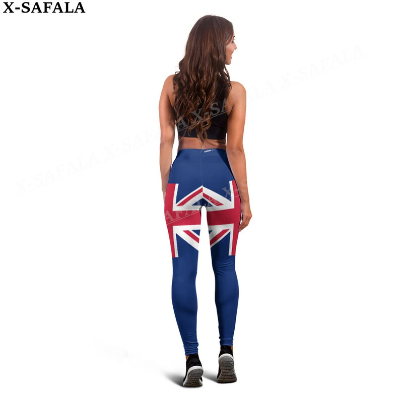 Egyesült Királyság Címer Szerelem Country leggings 3D Nyomtatás Női Jóga Lány Stretch GYM Vékony, Magas derekú Legging Nyári Sport-1
