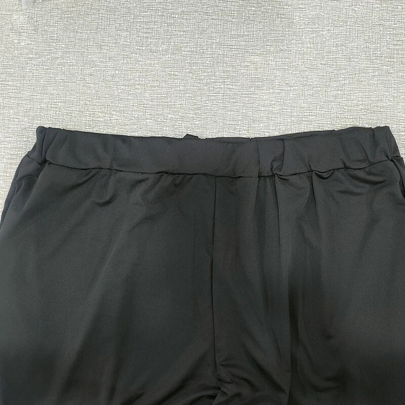 Liela izmēra 1XL-5XL Sieviešu savelkamās Fitness Kapri bikses ar kabatām minimālisma moderni, ērti legingi