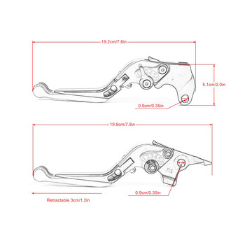Για BMW G310GS G 310GS G310 GS G 310 GS 2021-2023 Μοτοσικλέτα Ρυθμιζόμενη CNC Μοχλοί συμπλέκτη φρένων Πτυσσόμενοι εκτεινόμενοι μοχλοί χειρολαβών