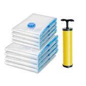 5 pakiranja vakuumskih vrećica za pohranjivanje jorgana i deka Odjeća Organizator za pakiranje za putovanje kući Uključena pumpa