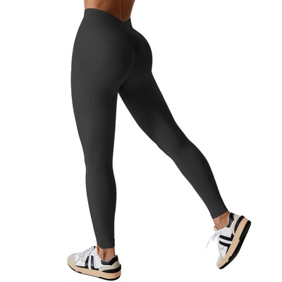 Leđa V Energy Leggings Push Up Sport Ženske fitness hlače za trčanje Yoga Hlače Energy Leggings Gym Girls Leggings