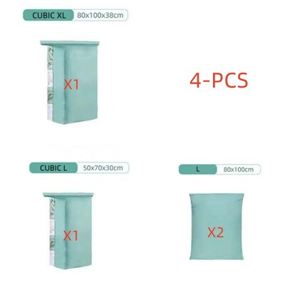 3-5PC Nav nepieciešams sūknis Vakuuma maisiņi Lieli plastmasas uzglabāšanas maisiņi drēbju glabāšanai segas Kompresijas tukšs maisiņš Ceļojumu piederumi