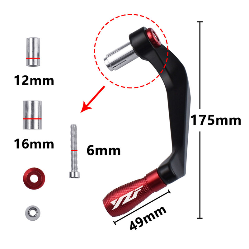 Motocikla stūres rokturi aizsargbremžu sajūga sviras aizsargs priekš YAMAHA YZF R1 R6 2005 2006 2007 2008 2009 2010 2011 2012 2013