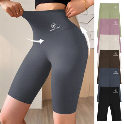 Pantaloni scurti de sport pentru femei, pantaloni scurți de yoga, care slăbesc, talie înaltă, pantaloni scurti de fitness, uscare rapidă, antrenament de ciclism, pantaloni scurti de gimnastică