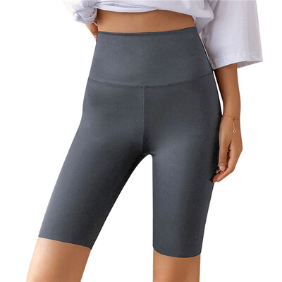 Pantaloni scurti de sport pentru femei, pantaloni scurți de yoga, care slăbesc, talie înaltă, pantaloni scurti de fitness, uscare rapidă, antrenament de ciclism, pantaloni scurti de gimnastică