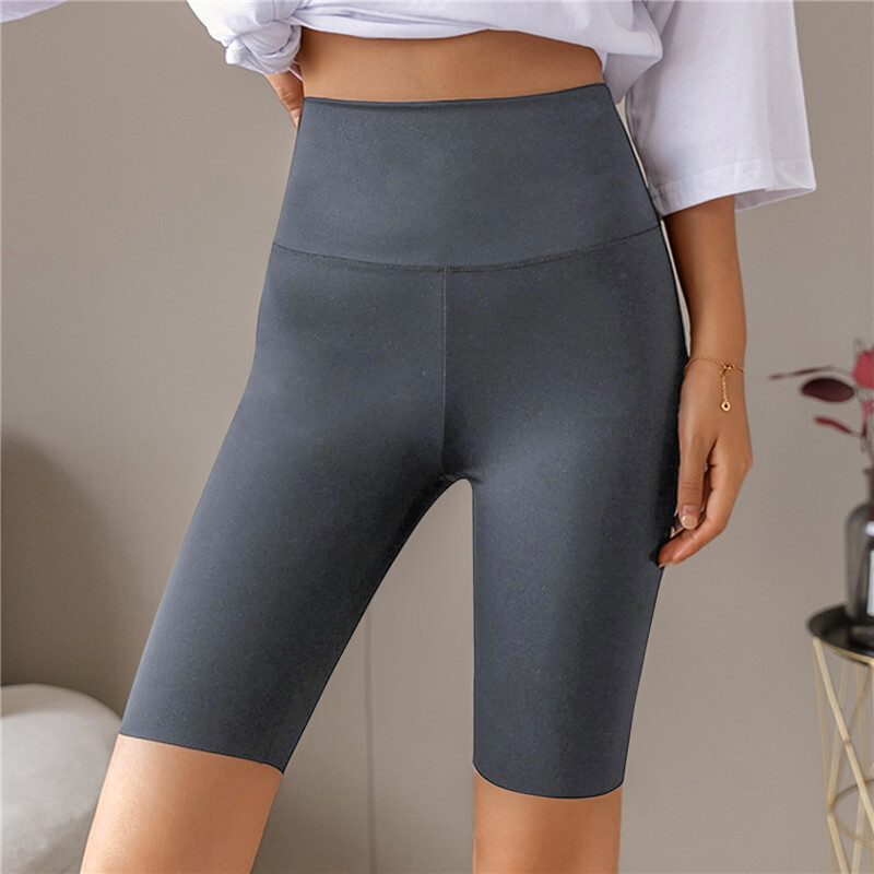 Pantaloni scurti de sport pentru femei, pantaloni scurți de yoga, care slăbesc, talie înaltă, pantaloni scurti de fitness, uscare rapidă, antrenament de ciclism, pantaloni scurti de gimnastică