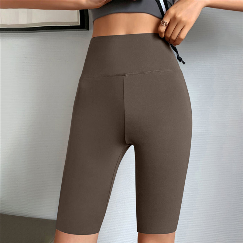 Pantaloni scurti de sport pentru femei, pantaloni scurți de yoga, care slăbesc, talie înaltă, pantaloni scurti de fitness, uscare rapidă, antrenament de ciclism, pantaloni scurti de gimnastică